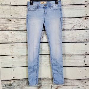 Hollister Women’s Super Skinny Jeans Size 1S Light Wash W25 L29 Stretch Denim
